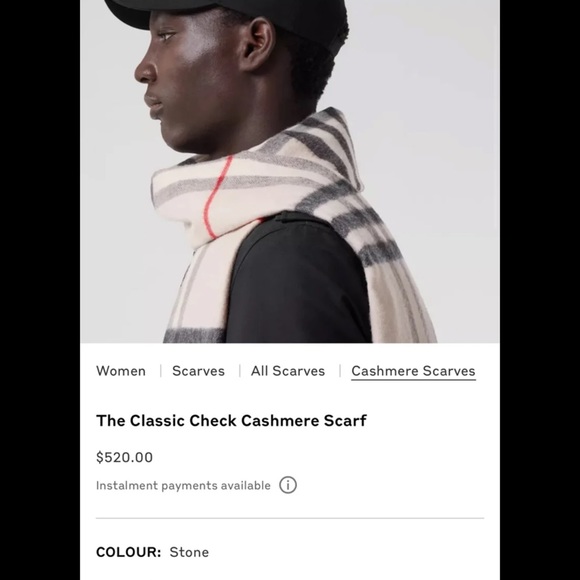 Burberry the classic check cashmere scarf - Picture 2 of 5